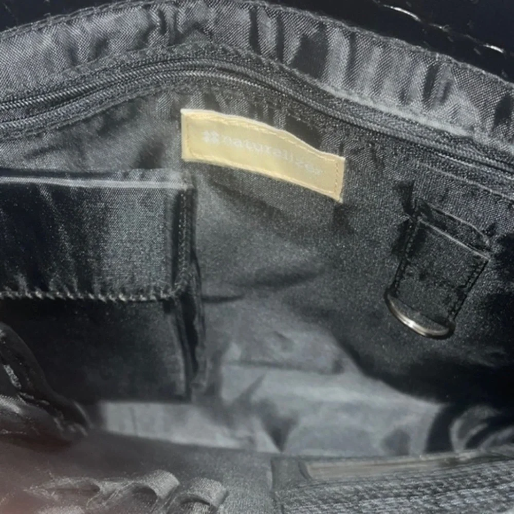 Naturalizer Black Laptop Bag Sleek Minimalist Design